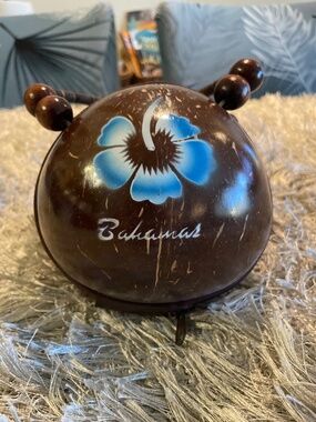 Real Coconut 🥥 made into a Purse from Bahamas